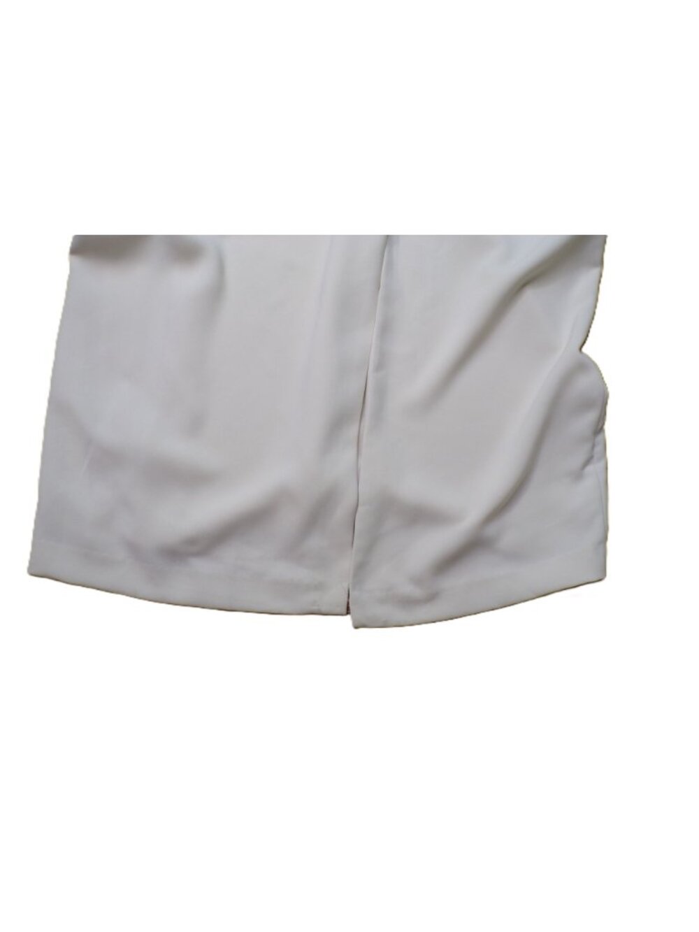 🆕RALPH LAUREN Two-Tone Ottoman Crepe Sleeveless Gown Navy Blue/Ivory 16 - Picture 15 of 16